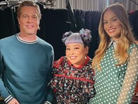 「異次元過ぎ」渡辺直美、ブラッド・ピットとマーゴット・ロビーとのスリーショットに大反響