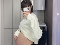 妊娠中の木村沙織、“ぽっこり”膨らんだおなかを披露！ 「いよいよだね〜」「双子みたいな大きさですね」