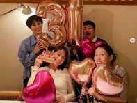 滝沢カレン、31歳の誕生日を豪華メンバー3人が祝福！ 「誰たちよりも早くお誕生日祝いしてくださった」