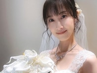 松井玲奈、純白のウエディングドレス姿を公開！ 「ご結婚おめでとうございます」「さすがに美しすぎます」