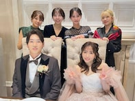 島田晴香、大場美奈の結婚式に参列！ AKB48同期ショットに「この写真めっちゃいいなぁ」「素敵すぎやん」の声