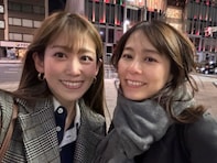 中川安奈アナ、杉浦友紀アナと美女ツーショット！ 「姉妹の様」「夢の2ショット」