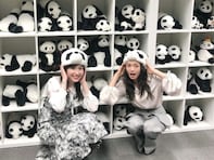 TBS・宇賀神メグアナ、二階堂ふみとパンダまみれのツーショット！ 「こんな可愛いパンダ見たことないです…」