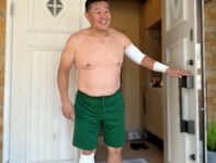 花田虎上の美人妻、「大惨事やん！！」夫のけがを報告。「包帯が痛々しい…」「お大事にしてくださいね」