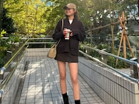 「産後とは思えない」井戸田潤の美人妻、圧巻美脚際立つミニスカ姿に反響！ 「さすがのスタイル」