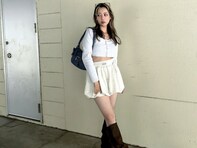 「なんでそんなかわいいん？」タナカガ、美ウエスト＆絶対領域を披露「相変わらず天才」「スタイル綺麗すぎ」