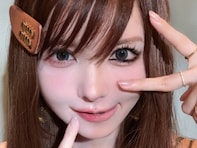 「脳みそバグる」益若つばさ、“半顔ギャルメイク”に「ちょっと怖い」「平成再現って感じですごい！」反響