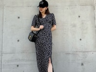 板野友美、スリットから美脚見せ！ 「めっちゃ可愛いやん」「スタイリッシュでおしゃれ」