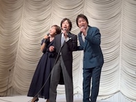 「豪華メンバー」速水けんたろう、結婚披露宴で歌を披露！ 佐藤弘道&茂森あゆみとのスリーショットも公開