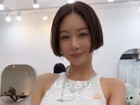 「37年間人生で1番ショートに」宮崎麗果、イメチェン動画を披露！ 「どんな髪型でも似合う」「可愛い」
