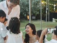 堂安律の美人妻、“甥っ子と姪っ子”集合の挙式の様子披露「その格好でフットサルはカッコよすぎ！」「幸せ感」