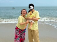 「旦那さんのイケメン感がすごい」バービーの夫、海外旅行ショット公開「顔小さすぎません?!」「美脚」