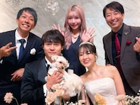 レイザーラモンHGの美人妻、弁護士と結婚したハロプロ元メンバーの挙式ショット公開「濃いメンバーに囲まれて」