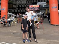 「息子さん、背が高くなりましたね」元フジアナ、親子でバスケ観戦へ「しっかりパパの背中見て育ってね！」