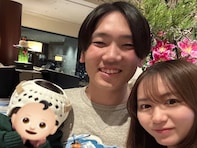 「しあわせやん」元国民的アイドル、野球選手夫の誕生日を顔出し“お揃いクマさんコーデ”で祝福！