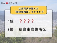 広島県民が選んだ「街の幸福度（自治体）」ランキング！ 2位「広島市安佐南区」、1位は？