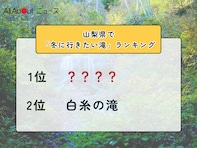 山梨県で「冬に行きたい滝」ランキング！ 2位「白糸の滝」を抑えた1位は？【2026年調査】