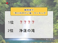 静岡県で「冬に行きたい滝」ランキング！ 2位「浄蓮の滝」を抑えた1位は？【2026年調査】