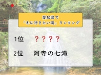 愛知県で「冬に行きたい滝」ランキング！ 2位「阿寺の七滝」を抑えた1位は？【2026年調査】