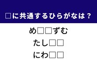 【ひらがなクイズ】解けると爽快！  空欄を埋めてみよう！ ヒントは日常会話でよく出てくる言葉