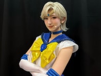 「あまりにも美しい」梶川愛美、美しいセーラー戦士姿公開！ 「ウラヌスのイメージにピッタリ」「綺麗」