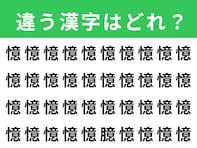 【漢字間違い探しクイズ】1分以内で挑戦しよう！「憶」の中にある別の漢字は？