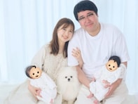「結婚4周年」マヂラブ村上の美人妻、双子との家族ショット公開「村上は思ってた以上に育児に積極的」