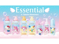 7月18日から数量限定！ キティ、マイメロ、ウサハナがまさかの天使姿に！ 「サンリオ×エッセンシャル」のヘアケアアイテム5種