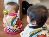 「はじめてのお祭り！」中川翔子、双子息子のお祭りデビューを披露！ 「可愛くてたまらん」「後ろ姿も粋」