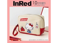 コールマン×ハローキティのコラボが実現、『InRed 2026年10月号増刊』のワッペン付きポーチがレトロで可愛い