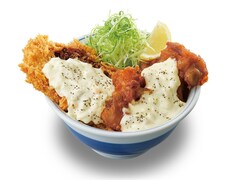 かつや復刻メニュー第2弾！ チキンカツとから揚げをタルタルで食べる豪華盛り合わせ