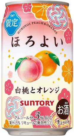 サントリー「ほろよい 白桃とオレンジ 350ml×24本」