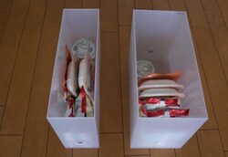 ワイドタイプは食品収納に最適