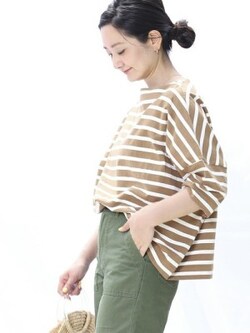 定番ボーダーも大人っぽく見える効果が 出典:WEAR