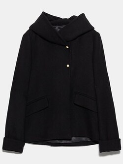 ラップ風ハイネックコート 1万1990円(税込)/ZARA(ザラ)