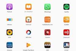 エクリプスクロス、SDA画面(iPhone接続時)