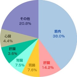 筋肉がもっとも代謝が高い