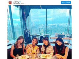 加護亜依、高級ホテルでの豪華女子会ショットを公開！ 「女子会いいですね！ 」「キレイどころが大集結」