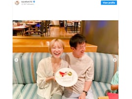 市井紗耶香、結婚10周年で夫と顔出しツーショット「素敵な家族というのが写真を通じて伝わってきます」