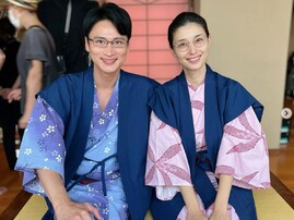 橋本マナミ、イケメン俳優と仲良く寄り添う旅館ショット公開！ 「めちゃくちゃ綺麗です　本当に美人」