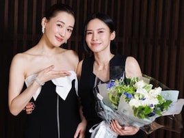 中谷美紀、誕生日に綾瀬はるかと美デコルテを見せた黒ドレス姿披露で「美しすぎて幸せ」の声