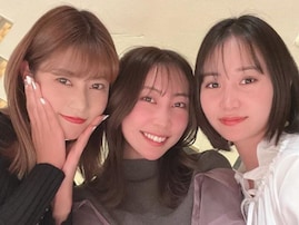 永尾まりや、元AKB48メンバー・阿部マリア＆近野莉菜と仲良しスリーショット披露！ 美人3人のレアショット