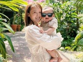 Dream Ami、“既に11kg”ある8カ月長男とのショットに反響！ 「顔の大きさ変わらん」「すくすく過ぎる」