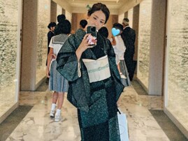 紗栄子、“モデルみたい”なイケメン息子らと結婚式に参加！ すてきな着物姿も披露で「とってもお似合い」