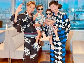 「オリメン最高」MAKIDAI、USA＆息子らとの「パパ同士」ショット！ レアな過去写真も公開