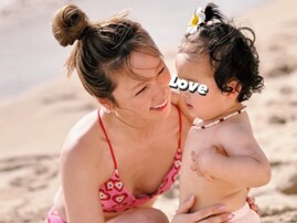 Dream Ami、1歳長男との水着ショット公開！ 「なんとセクシーな！」「ママなのにスタイル抜群で羨ましい」