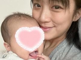 竹内由恵、生後半年の娘とのツーショットを公開！ 「素敵な親子写真」「お母さんって顔してますね」