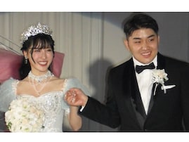 がーどまん＆ふくれな、結婚式動画に「絵本から出てきたプリンセスみたい」と反響。粗品の姿も