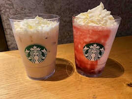 【スタバ新作】濃厚な「メリークリーム」の正体は!? クリスマスの“真っ赤ないちごフラペチーノ”を実食