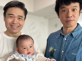 「文句なしで可愛い」品川祐、極楽とんぼ・山本の赤ちゃんと3ショット「この写真、みんな可愛いやんw」